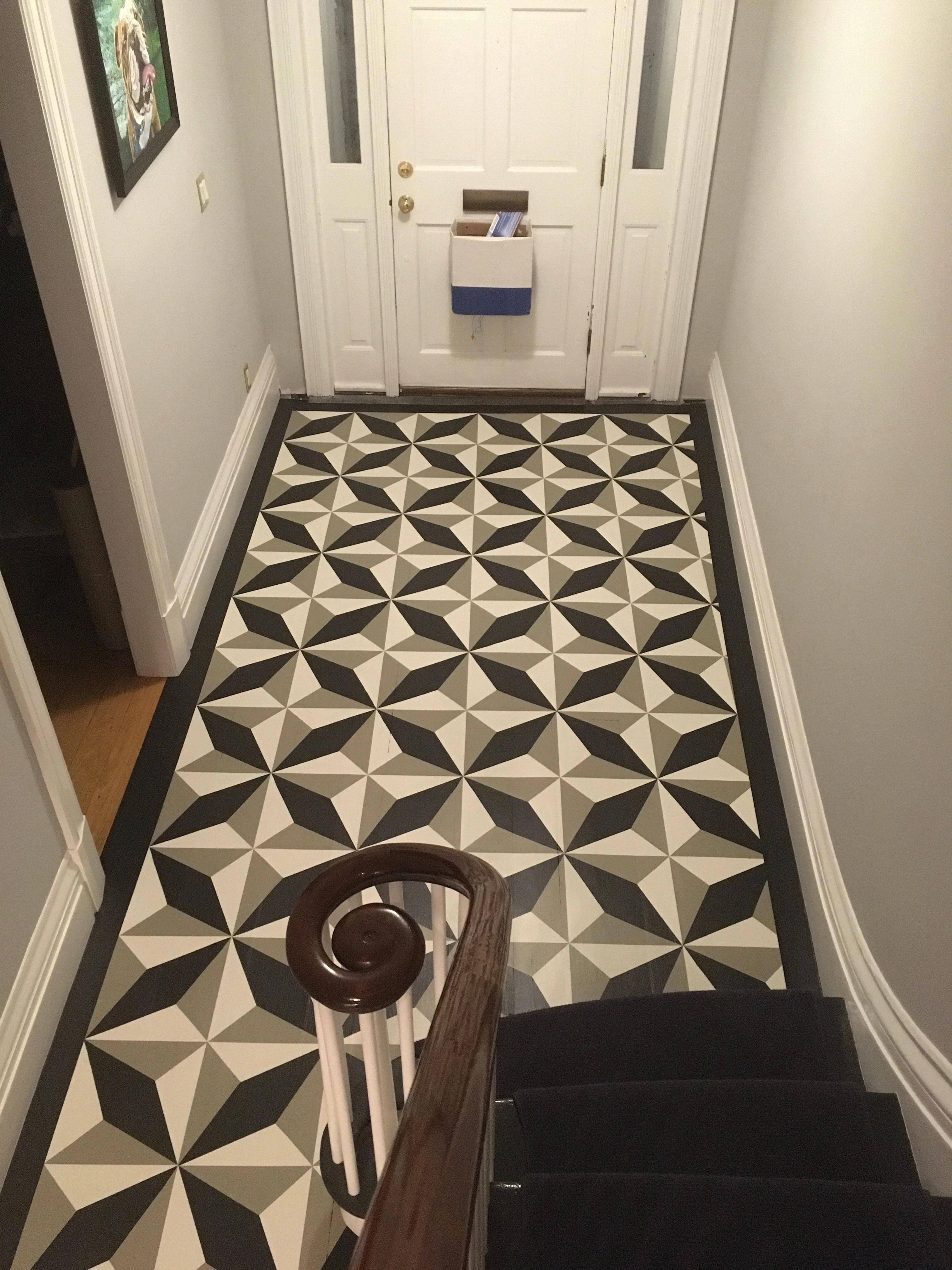 Geometric Entryway Floor