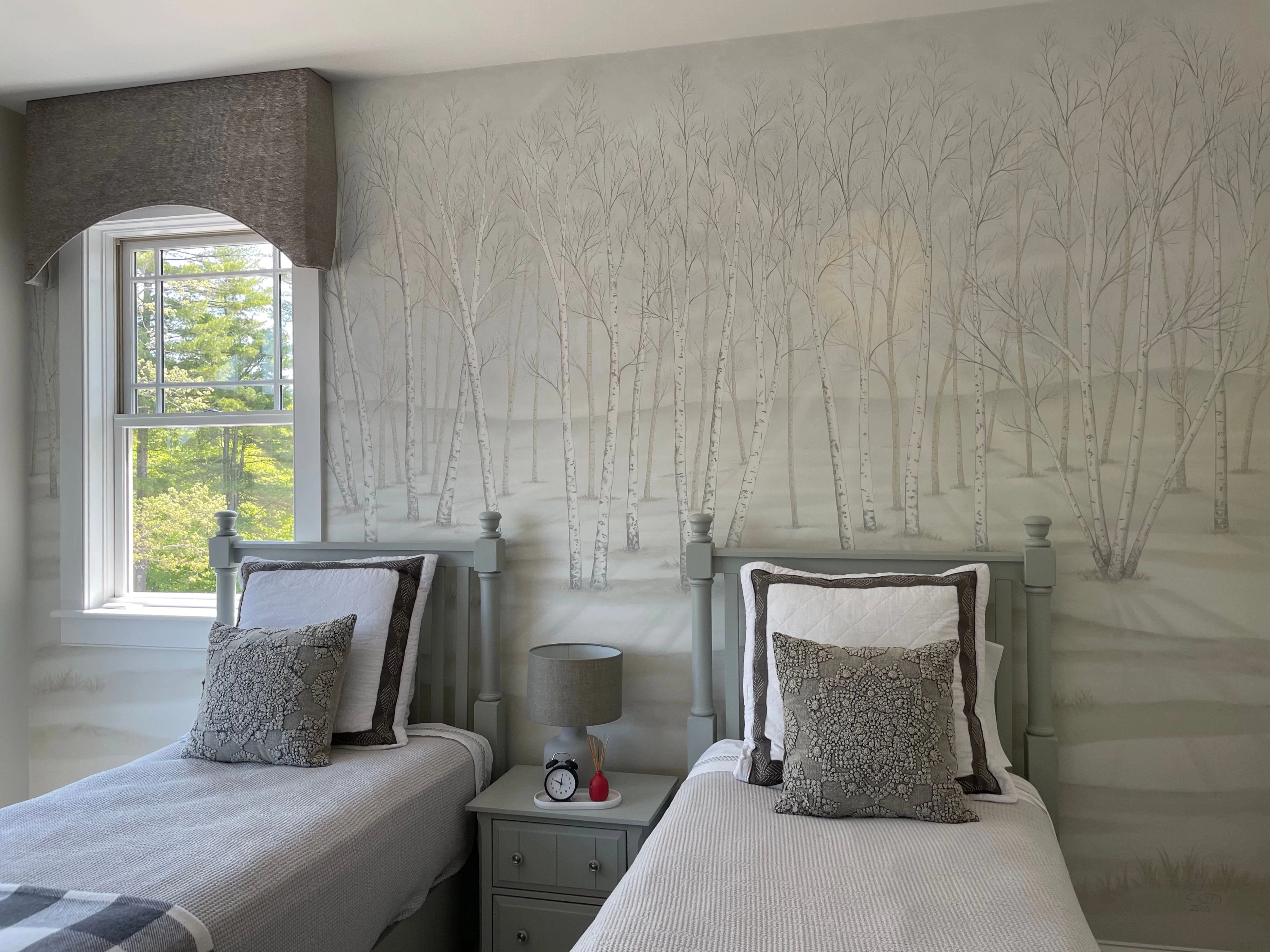 Birch Tree Mural